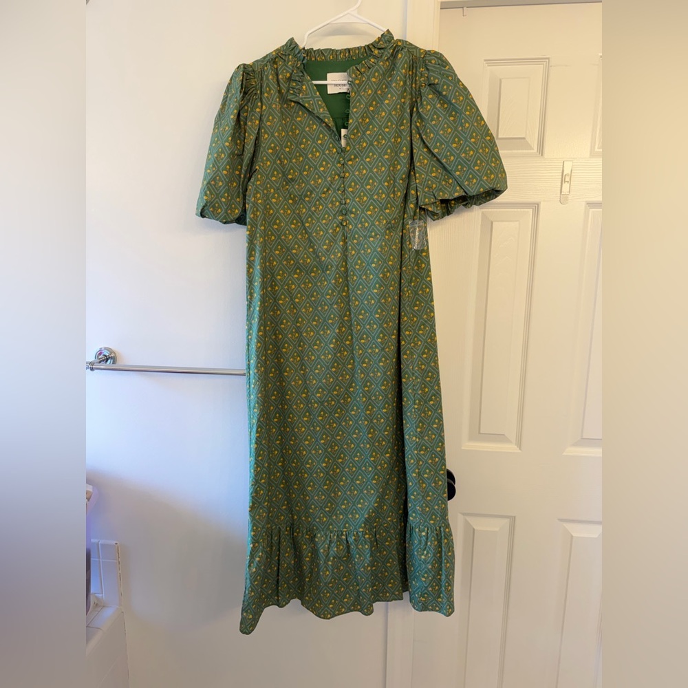HYACINTH HOUSE Green Micro Floral Frannie Maxi - Picture 11 of 11
